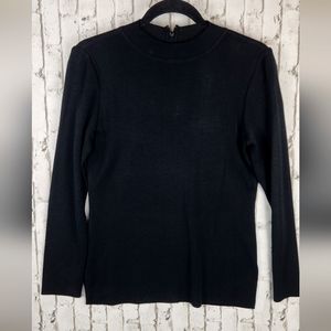 Ming Wang Long Sleeve  Soft Knit Tunic size XS back zipper